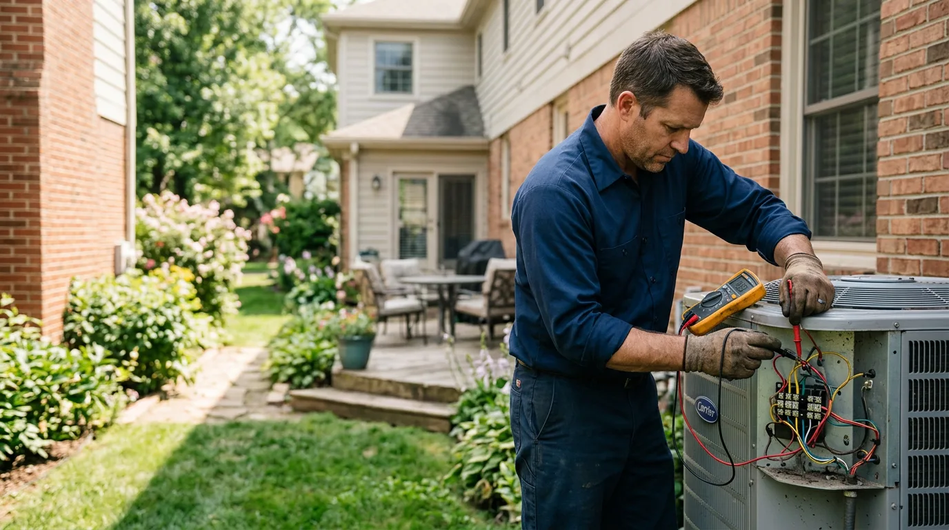 HVAC technician working near Somerset, MA